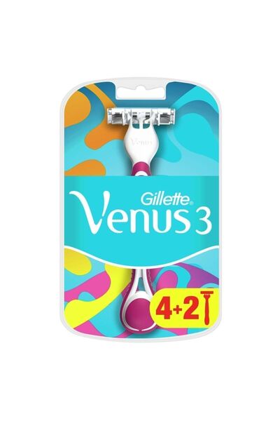 Gillette Venus Gillette Venus 3 culori de unică folosință 4 2 6-pachet