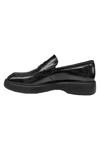 LUCIANO BELLINI 6003 Black Genuine Leather Men's Shoes
