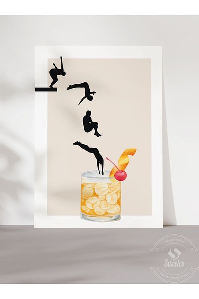 Sweetco Σκάψτε Σκάψτε! Αφίσα χωρίς πλαίσιο |   Διασκεδαστική αφίσα κουζίνας