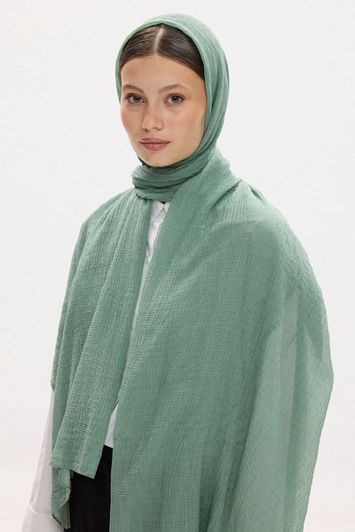 FENZA SCARF Βαμβακερό σάλι Freya Muslin Twisted Tassel