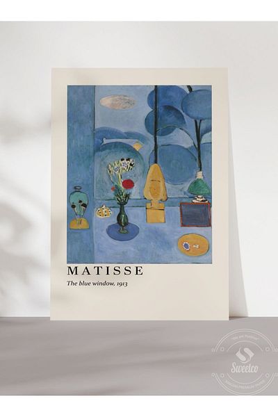 Sweetco Το μπλε παράθυρο του Henri Matisse χωρίς πλαίσιο αφίσα