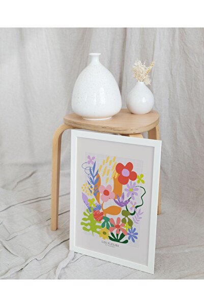 Sweetco Les Fleurs No1 Çerçevesiz Poster | Flower Çiçek Botanik Poster