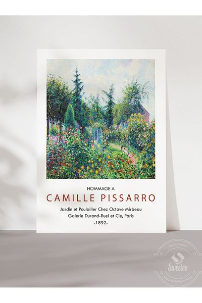 Sweetco Jardin et Poulailler από την Camille Pissarro Αφίσα χωρίς πλαίσιο |   Αφίσα ζωγράφου τέχνης