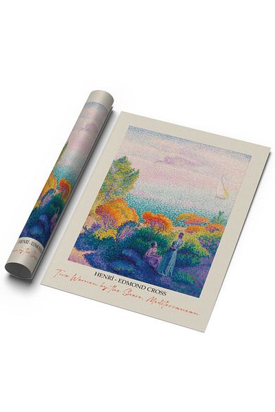 Sweetco Δύο γυναίκες από τον Henri Edmond Cross χωρίς πλαίσιο αφίσα