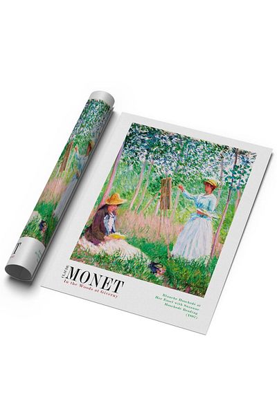 Sweetco Claude Monet στο δάσος στο άλογο Giverny χωρίς πλαίσιο τέχνης αφίσα