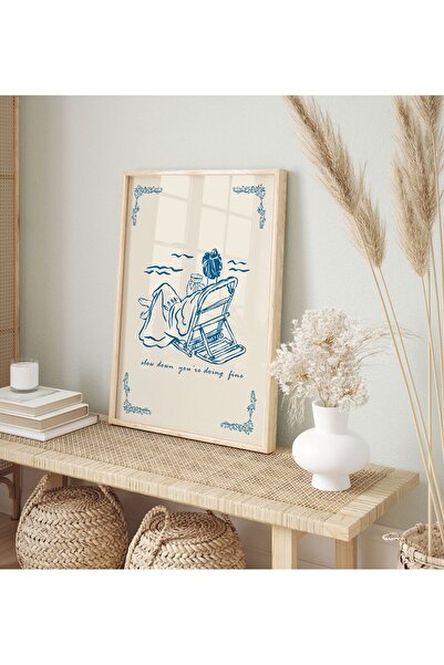 Sweetco Çerçevesiz Poster Slow Down You’re Doing Fine Poster | Yavaşla İyi gidiyorsun Poster