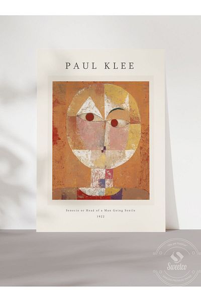 Sweetco Αφίσα Senecio από τον Paul Klee χωρίς πλαίσιο |   Αφίσα τέχνης ζωγράφου τέχνης