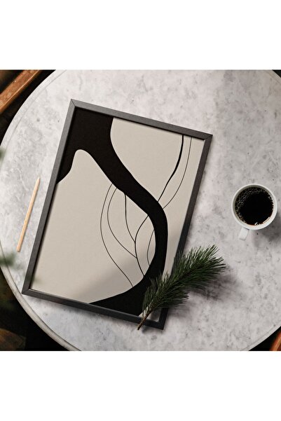 Sweetco Abstract Line Series No1 Çerçevesiz Poster | Soyut Çizgiler Serisi No1 Poster