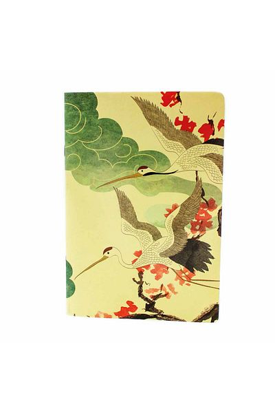 PALTO TASARIM Stork Patterned Two Lovers Daily Design Notebook - Unlined A5