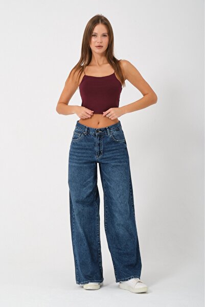 ŞİNDO GİYİM İp Askılı Astarlı Crop Büstiyer Bluz Açık Mor
