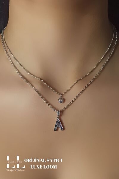 Luxe Loom Zarafetin Işıltısı Kadın Kararmayan Çelik Gümüş Renk Zirkon Taşlı K...