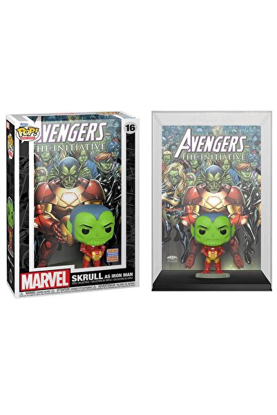 Funko Pop Comic Covers Marvel Avengers The Initiative - Skrull As Iron Man Wondrous