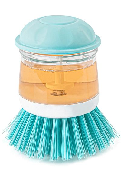 MCEM STORE Royaleks F-389 Dish Brush with Detergent Chamber