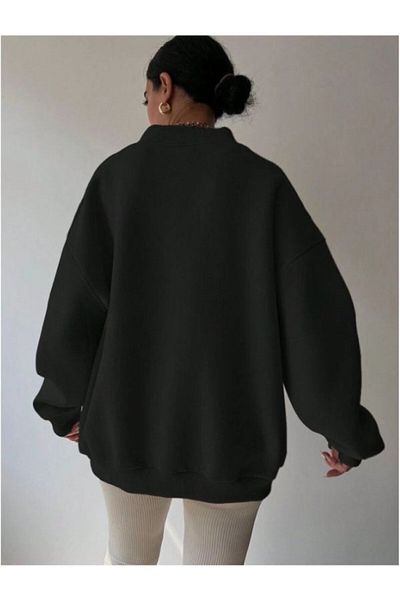 MOONBULL Women's Oversize Sweatshirt - V-neck