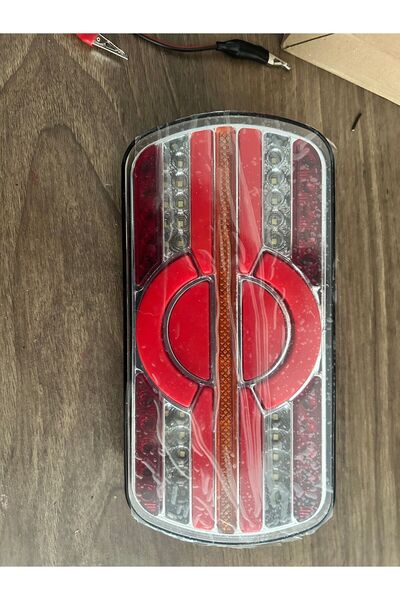 GUMUSONLINE Arlas Kayar Sinyalli Neon Ledli Stop Lamba 12v/24v Uyumlu Tır-kam...