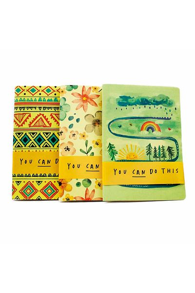 PALTO TASARIM Daily Design Floral Drawing Notebook - Unlined, A5