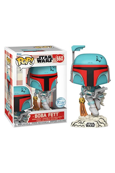 Funko Pop Disney Star Wars Retro Reimagined - Boba Fett Special Edition No:660 Bobble-head
