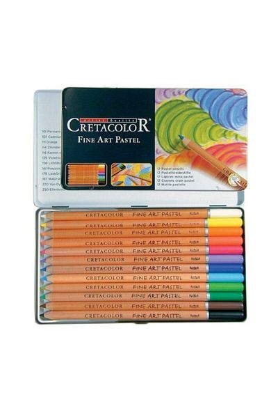 CretaColor Fine Art Pastel Pencil Set of 12