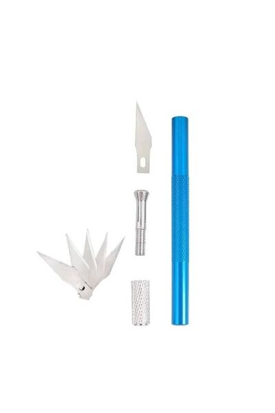 srtfootcare 3 Adet Kretuar Bıçağı, Paslanmaz Çelik Hassas Kesim Bıçağı + 5 Ad.yedek Bıçak