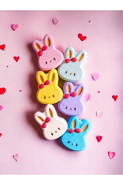 star bathbomb starbomb Sevimli Tavşanlar 6'lı 60 gr Banyo Topu, Nem Bombası ,...