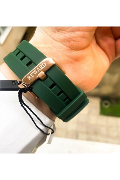 Reward brand silicone cord Men's wrist watch with bracelet gift