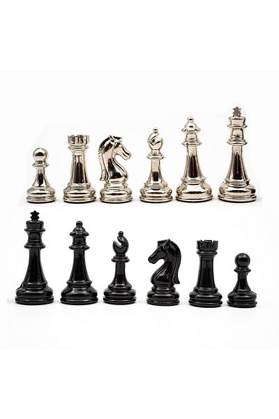GGS GrandGiftStore Real Weighted Classic Chess Piece - Metal Chess Set