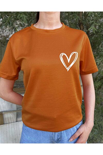 BLACKMAYS Srce Sa deznom Bela Oversize kroj Majica