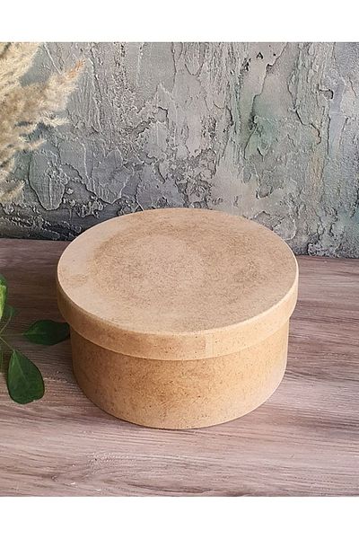 Altınyapı Hobi Market SMALL TWO ROUND HAT BOX MDF UNPAINTED