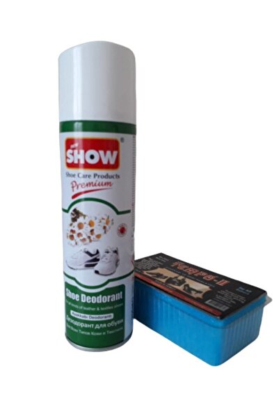 SHOW Ayakkabı Koku Deodorantı 250 ml Sprey Ve Temizleme Süngeri