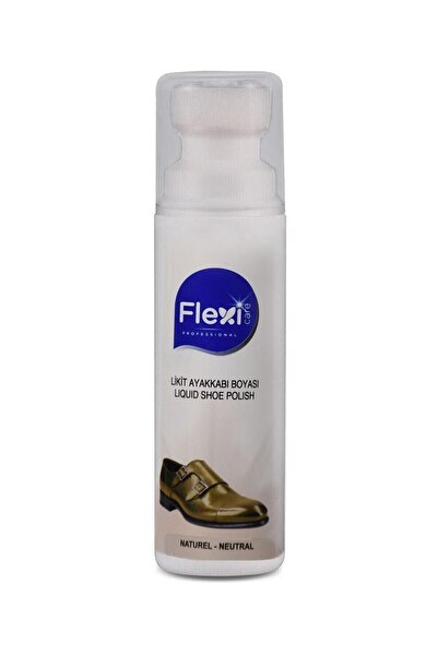 FLEXİCARE Naturel Spor Deri Likit Ayakkabı Boyası 75 Ml + Naturel Deri Ayakka...