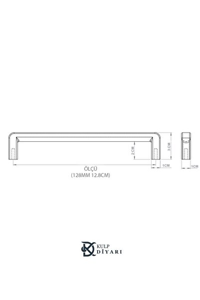 Erkul 526-mat Siyah Kulp (128 MM-12.8 CM) Lüks Country Mutfak Mobilya Dolap Çekmece Kulbu (ZAMAK)
