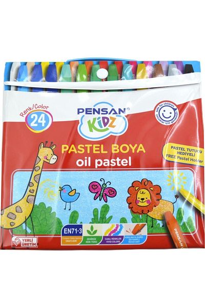 Pensan Kidz 24 Colors Pastel Paint with Pastel Paint Bag