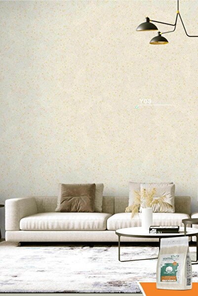 Ventrawall Isı Ve Ses Yalıtımlı Sürülen Duvar Kağıdı | Kendinden Yapışkanlı | Sarı | Y03-1,5 Kg | 5m²