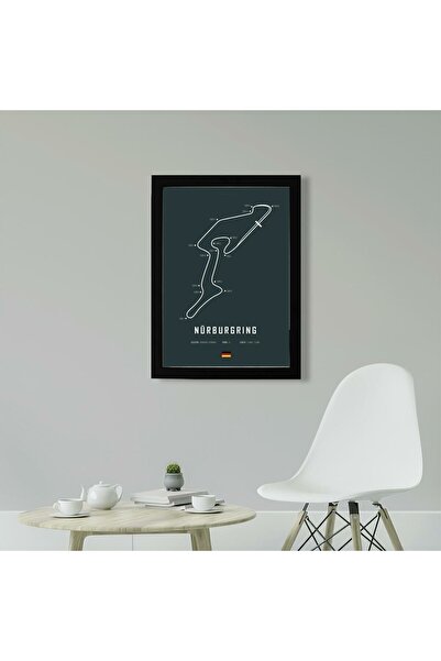 KAYNOCK Nürburgring Grand Prix Poster Tablo, Germany Formula 1, Dijital Tasarım Tablo