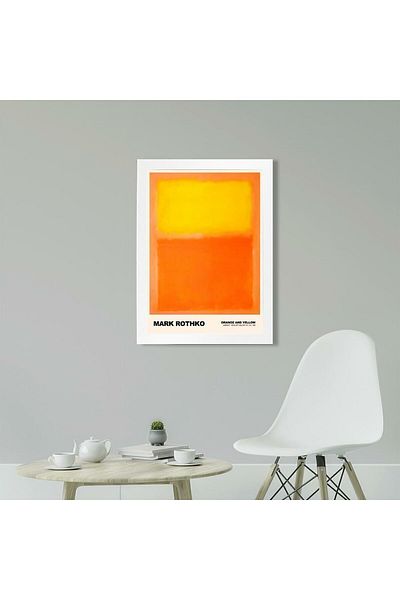 KAYNOCK Mark Rothko Πορτοκαλί και Κίτρινο, Μοντέρνα, Σύγχρονη Τέχνη, Πίνακας Αφίσας Ψηφιακό Σχέδιο