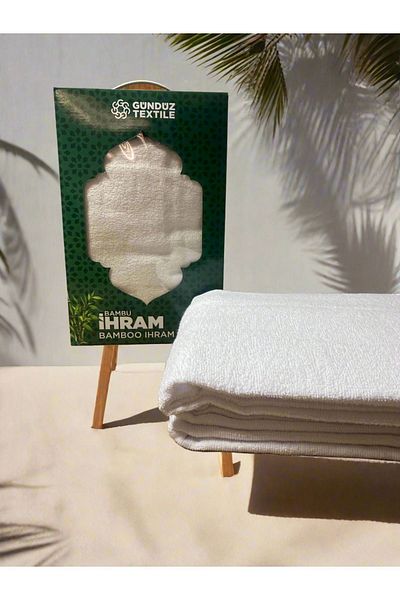 tawlu Day Bamboo |   100 X 220 cm |   Grammed |   Organic |   2 Pieces | Adult Ihram Set