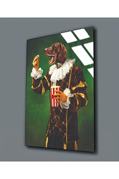 Harikabirev HARİKABİREV | Pictură în sticlă irezistibilă (temperată) care mănâncă porumbul pufos | TMTEKLİ