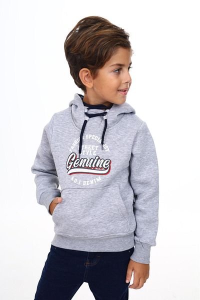 TURKUAZ KIDS 3 Thread Children's Sweater - Face Cotton, Sardin Clothing