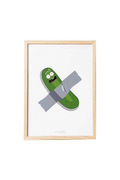 KAYNOCK Pickle Rick, Рик и Морти, Рисуване на плакати от сериали и филми