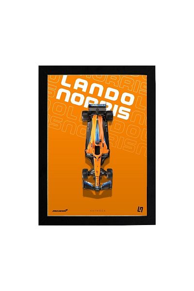 KAYNOCK Lando Norris, Mclaren, Formula 1, F1 Poster Painting
