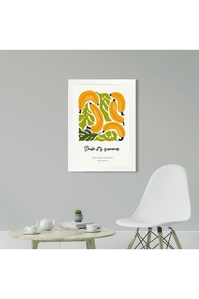 KAYNOCK Banana, Fructe, Minimalist, Decor pentru casa, Decor pentru cafenea de bucatarie Poster Tablo