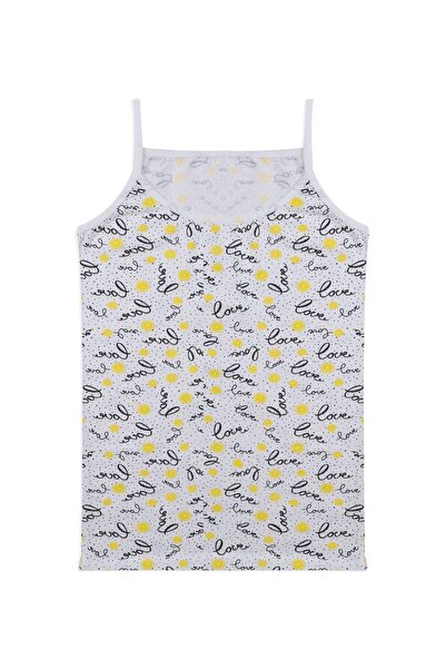 koza iç giyim Girl's 3-Piece Lemon Patterned Tank Top
