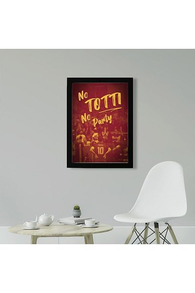 KAYNOCK No Totti No Party, Francesco Totti, Roma, Football Poster Painting Digital Design Painting