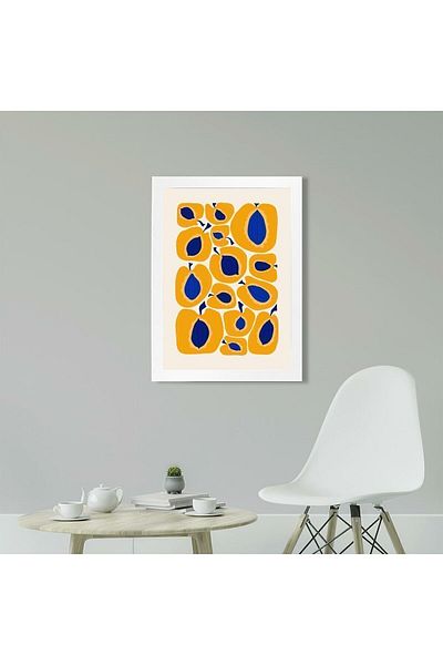 KAYNOCK Peach, Fructe, Minimalist, Decor pentru casa, Decor pentru cafenea de bucatarie Poster Tablo