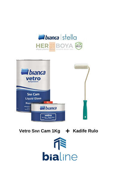 Bianca Vetro Sıvı Cam 1 Kg + Kadife Rulo