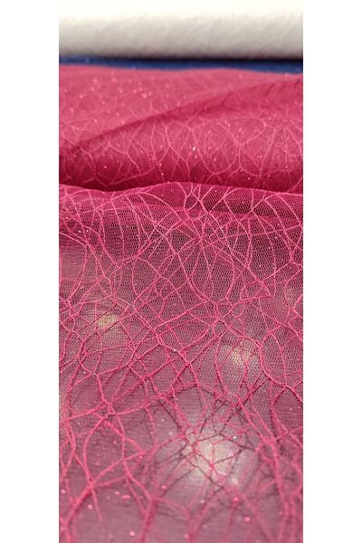 River Fabrics تول أحمر مع حبل لامع