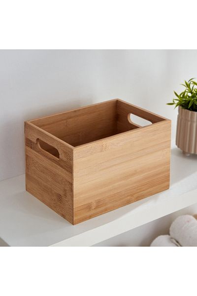 Home Box Natura Bamboo Box - 18.5x26x16 cm