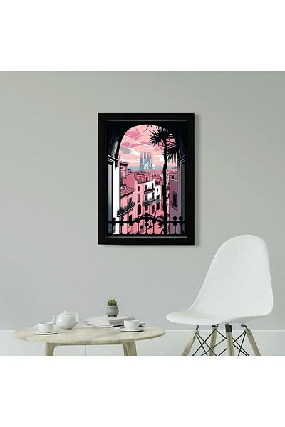 KAYNOCK Barcelona, Spania, Minimal, Poster Painting Digital Design Painting