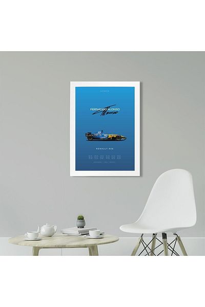 KAYNOCK Fernando Alonso, Renault, Formula 1, pictură poster