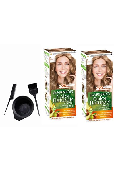 Garnier Naturals Saç Boyası 7 Kumral 2adet X 50ml+boyama Seti